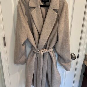 Gray Belted Coat